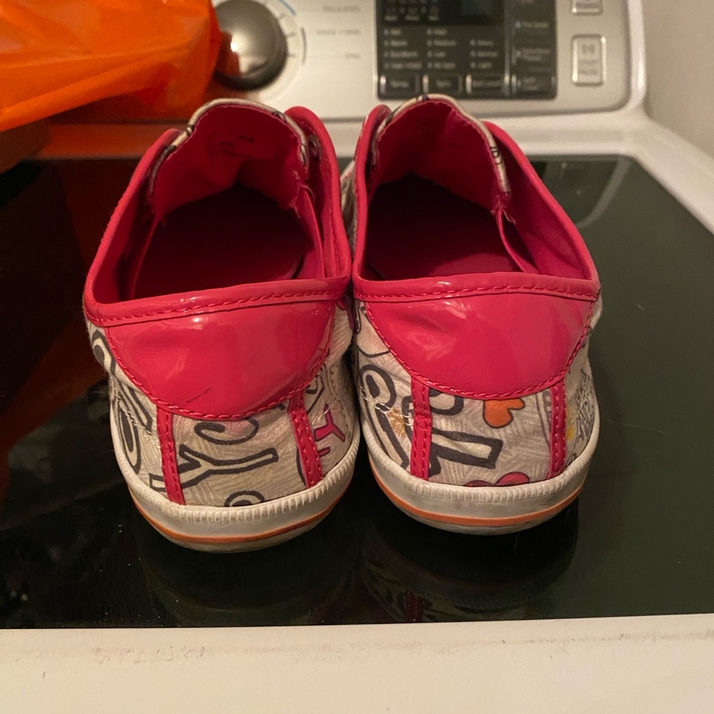 Coach Poppy Bev Sneakers Tennis Shoes Graphic Slides Sz 9 Women’s Ladies - Picture 9 of 10